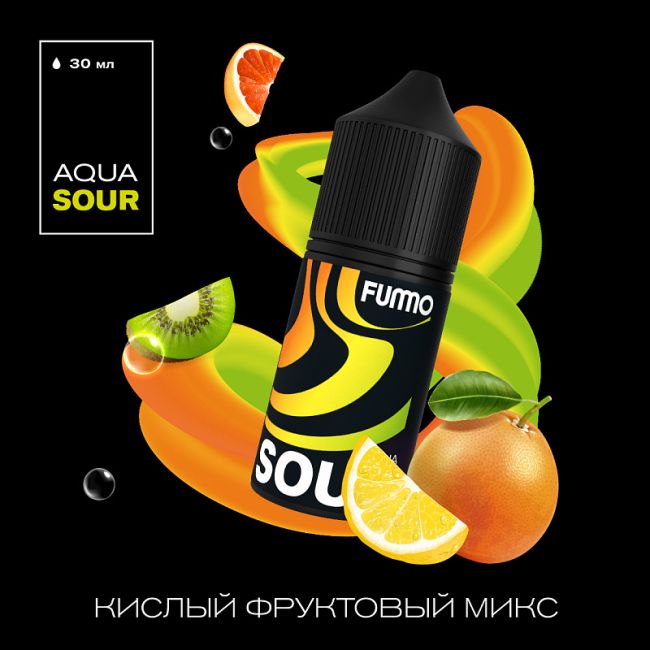 Жидкость Fummo Aqua Sour Salt - Кислый Тропический Микс 