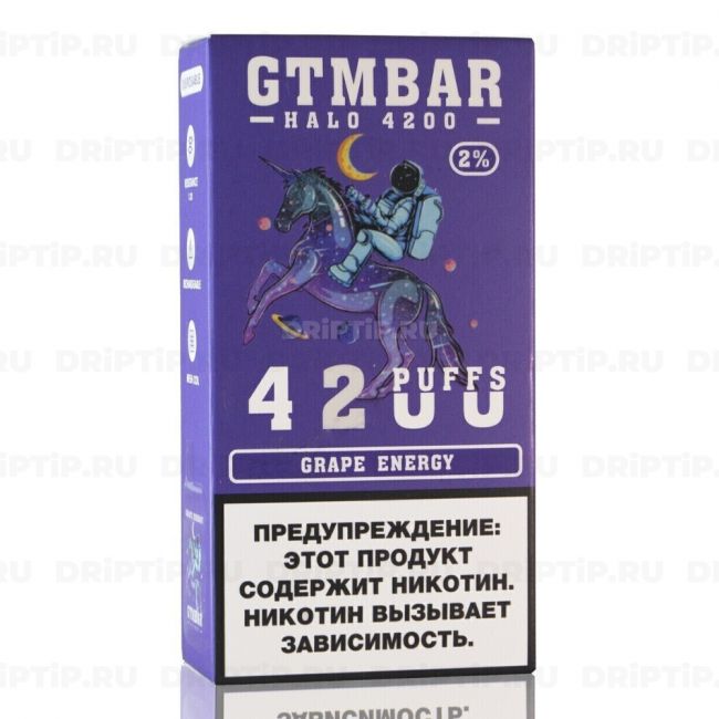 Gtm Bar Halo 4200 - Grape Energy