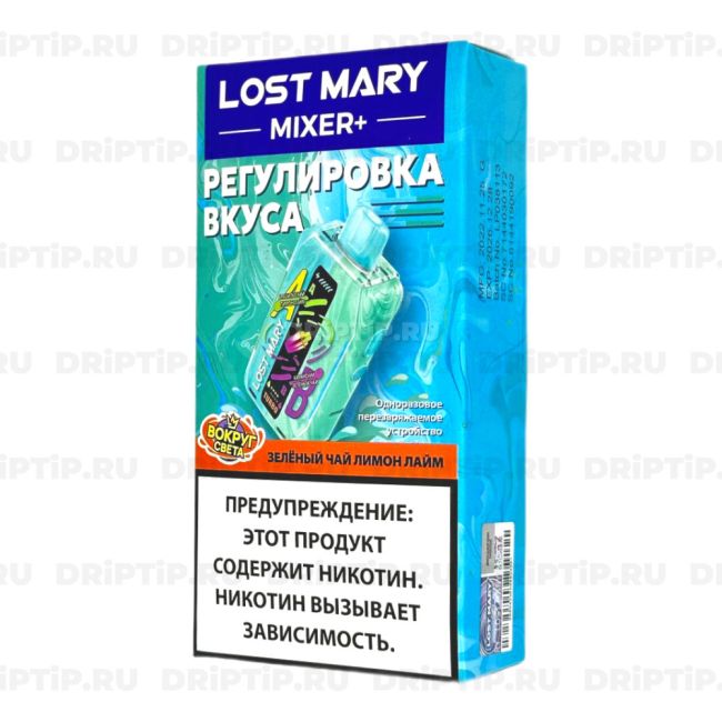 Lost Mary Mixer+ 25000 - Лимон Лайм и Зеленый Чай Lost Mary Mixer+ 25000 - Лимон Лайм и Зеленый Чай