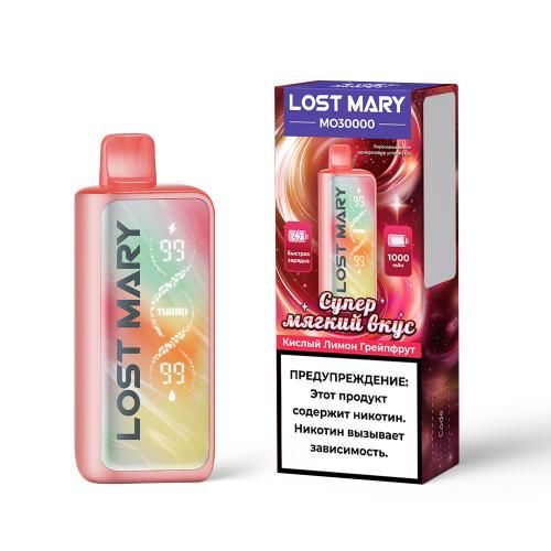 Lost Mary MO30000 - Кислый Лимон Грейпфрут Lost Mary MO30000 - Кислый Лимон Грейпфрут