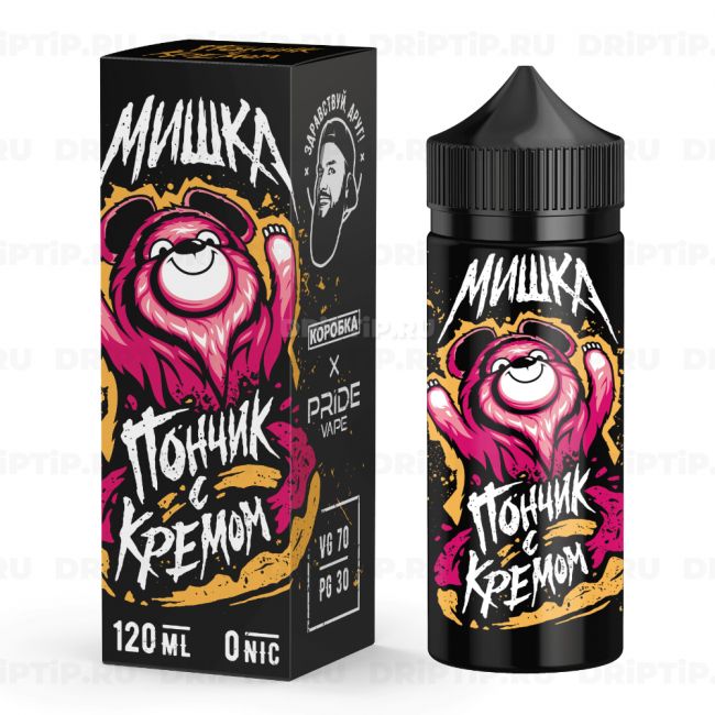 Жидкость Мишка - Пончик с кремом 