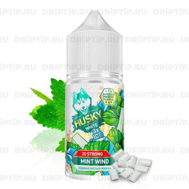 Жидкость Husky Import White 3xICE Salt - Mint Wind 