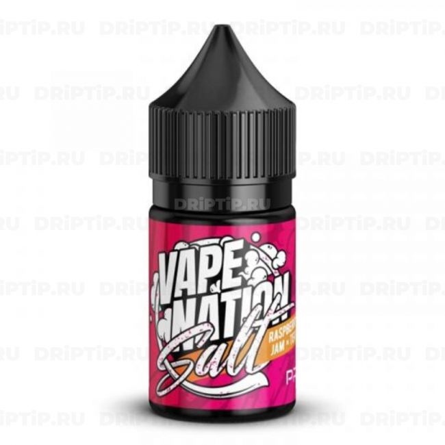 Жидкость Vape Nation Salt - Raspberry Jam Tea 