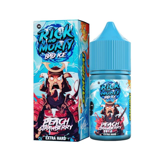 Жидкость Rick and Morty Salt Bad Ice - Персик Клубника 