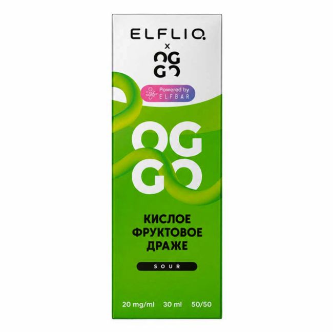 Жидкость ElfLiq X Oggo Sour Salt - Кислое Фруктовое Драже 