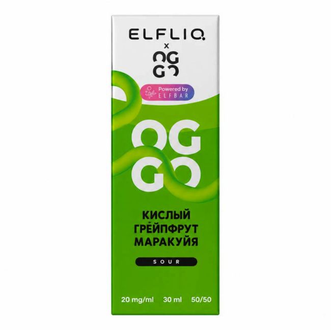 Жидкость ElfLiq X Oggo Sour Salt - Кислый Грейпфрут Маракуйя 