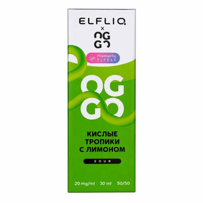 Жидкость ElfLiq X Oggo Sour Salt - Кислые Тропики с Лимоном 
