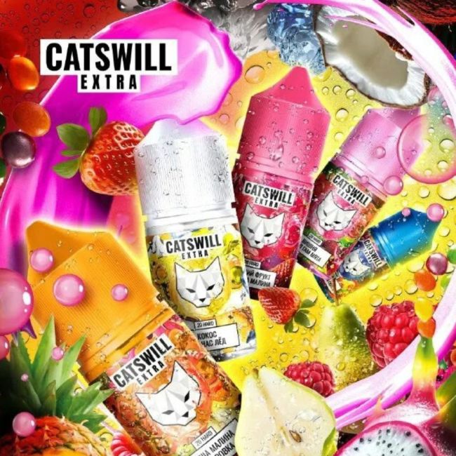 Жидкость Catswill Extra Salt - Ежевика виноград ментос Жидкость Catswill Extra Salt - Ежевика виноград ментос