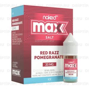 Naked 100 Max Salt - Ice Red Razz Pomegranate