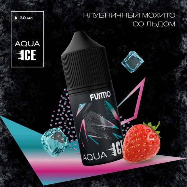 Жидкость Fummo Aqua Ice Salt - Клубничный Мохито со Льдом 