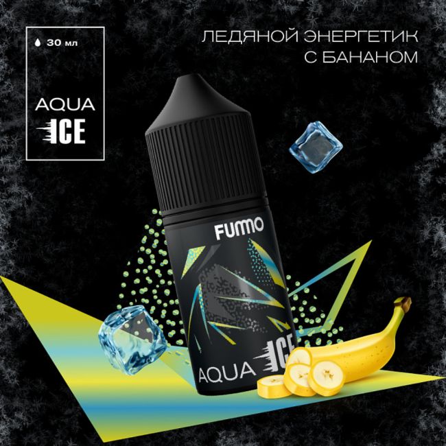 Жидкость Fummo Aqua Ice Salt - Ледяной Энергетик с Бананом 