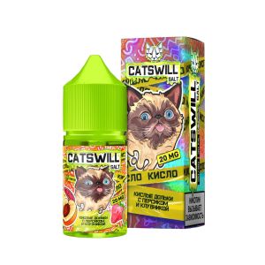 Catswill Sour Salt - Кислые Дольки с Персиком и Клубникой