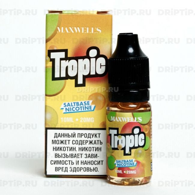 Жидкость Maxwells Salt - Tropic 10ml Жидкость Maxwells Salt - Tropic 10ml