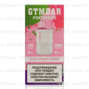 GTM BAR Porter 5000 - Sour Straw Cherry
